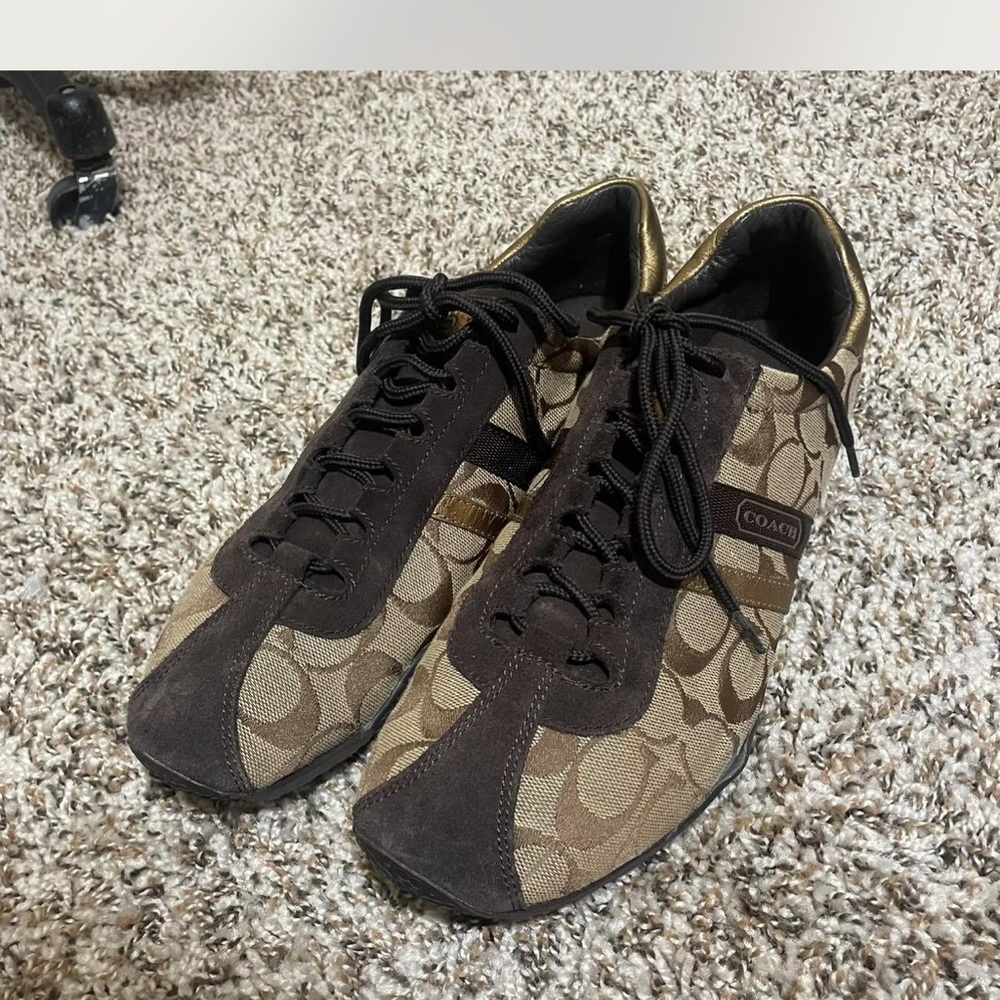 Coach Signature "C" Monogram Canvas Sneakers